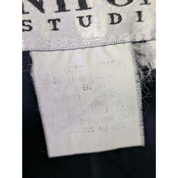 Vintage Nipon Studio Long Wrap Pencil Skirt Nautical Sailor 100% Cotton Size 8 - Picture 8 of 8